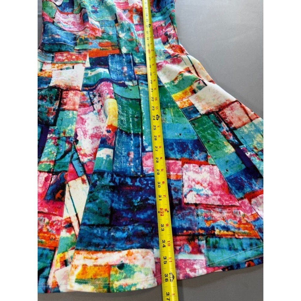 Karen Kane Dress Women Small Multicolor Colorful Crew Neck ‎ Sleeveless Casual - Picture 11 of 16